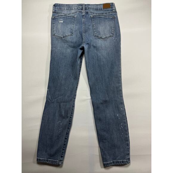 Judy Blue Women's Distressed Relaxed Fit Skinny Stretch Denim Jeans - Sz 31x25.5 - Picture 2 of 6